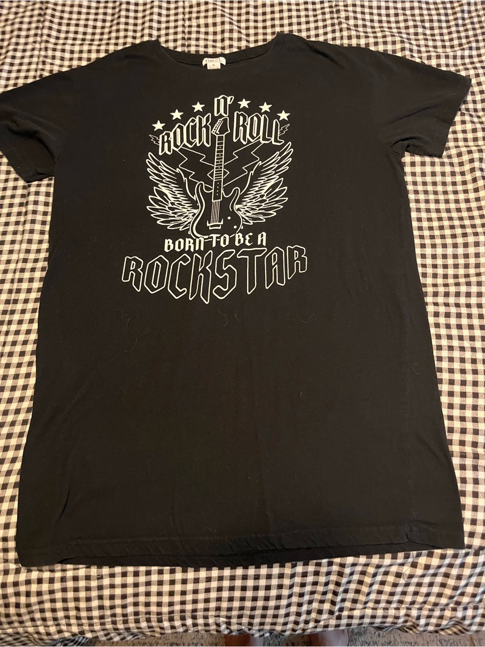 Rue21 Black 'Born to Be a Rockstar' Graphic Tee